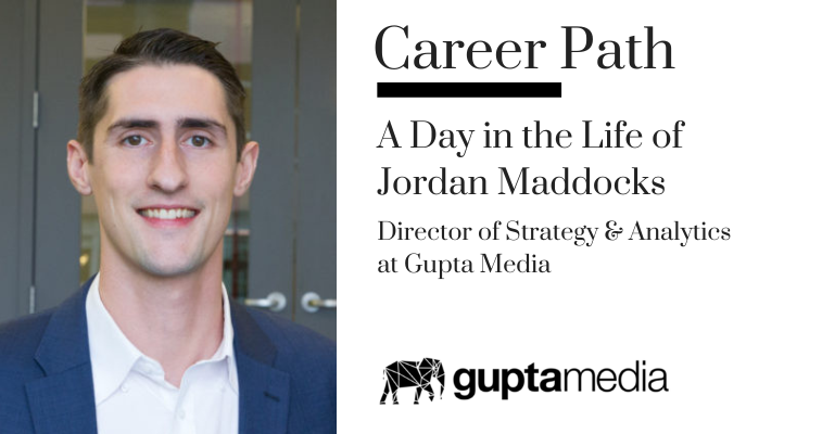 Career Path - Jordan Maddocks, Director of Strategy & Analytics at Gupta Media banner image