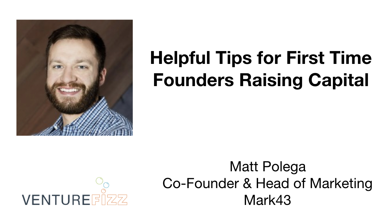 Helpful Tips for First Time Founders Raising Capital banner image