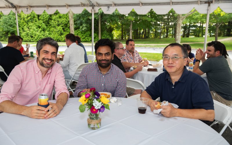 Employees enjoying the summer outing