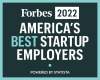 We're excited to share that we've been included on Forbes' Americas Best Startup Employers 2022 list!