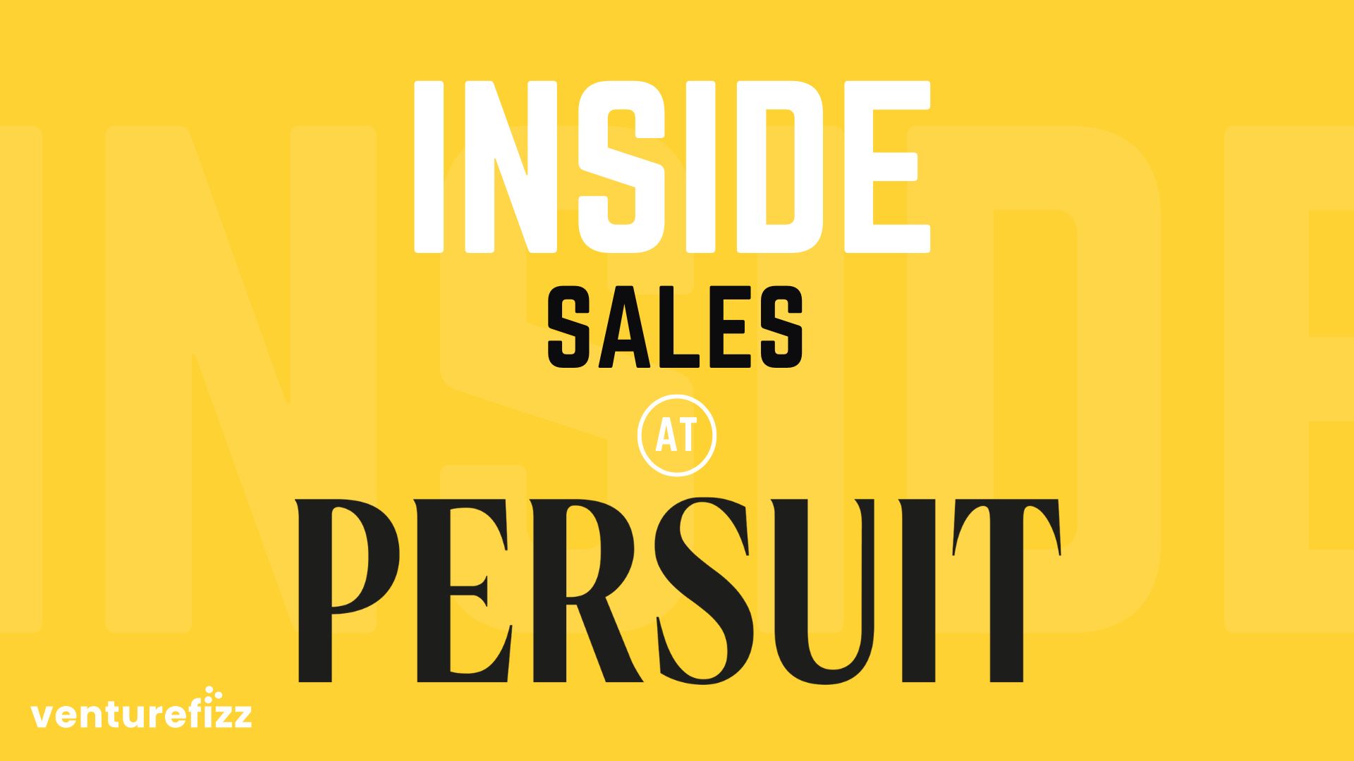 Inside Sales at PERSUIT