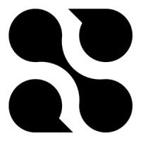 Abstract four-blobs logo: four black rounded shapes arranged in a square, forming a symmetrical design.