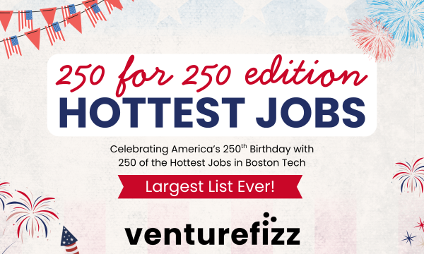 Patriotic banner announcing '250 for 250 edition HOTTEST JOBS' with fireworks and red-white-blue bunting for America's 250th birthday (hero image).